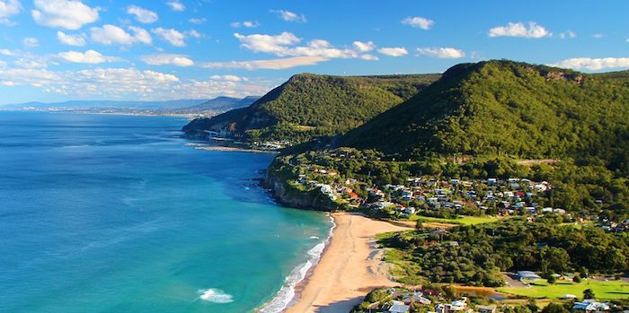 Illawarra coastline in Australia